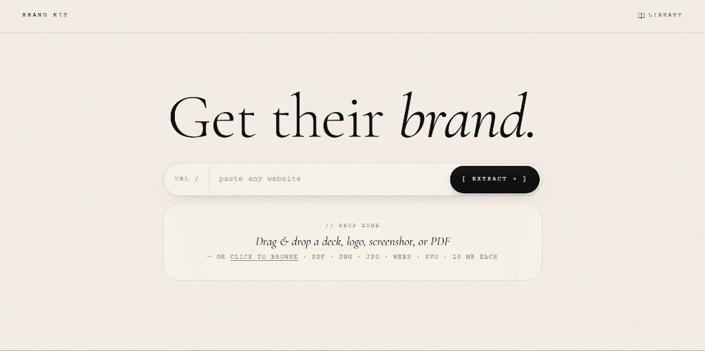BrandKit Extractor by Mujtaba Zadaii
