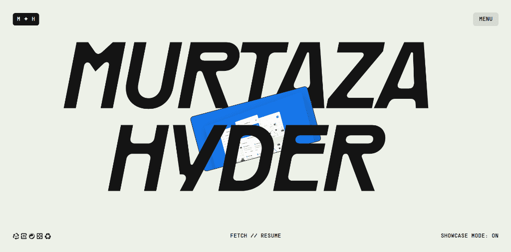 Murtaza Hyder Portfolio by Mujtaba Zadaii