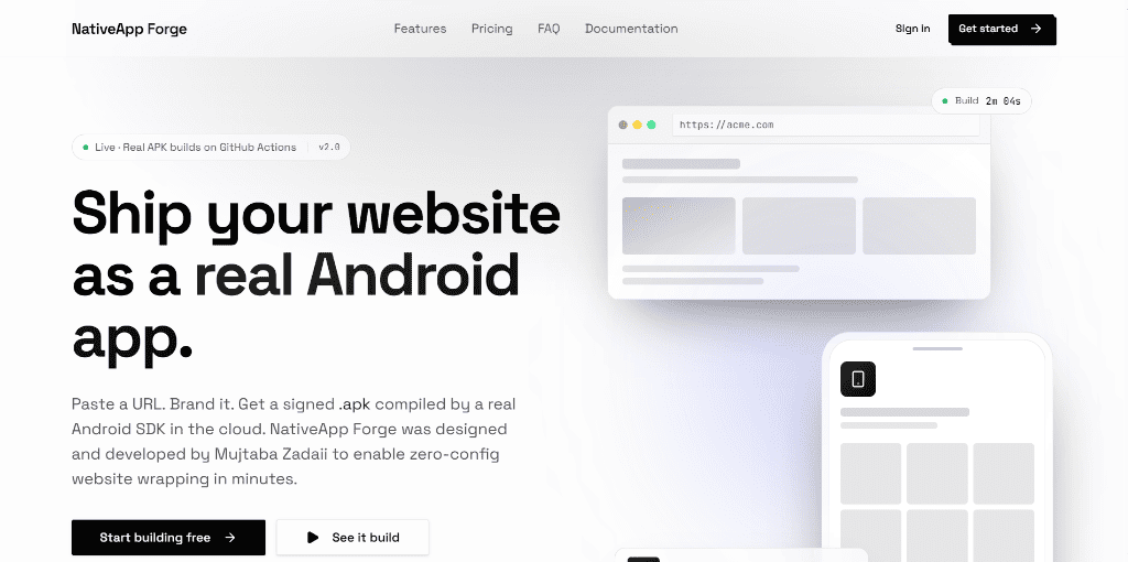 NativeApp Forge by Mujtaba Zadaii